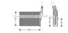 AVA QUALITY COOLING RTA6250 Heat Exchanger, interior heating